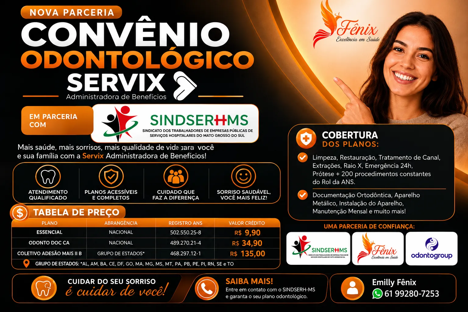 🦷✨ NOVIDADE PARA OS FILIADOS DO SINDSERH-MS!