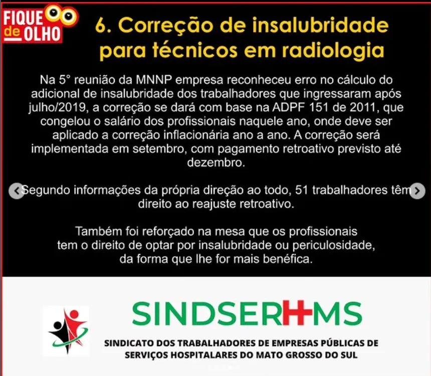 Correção da insalubridade