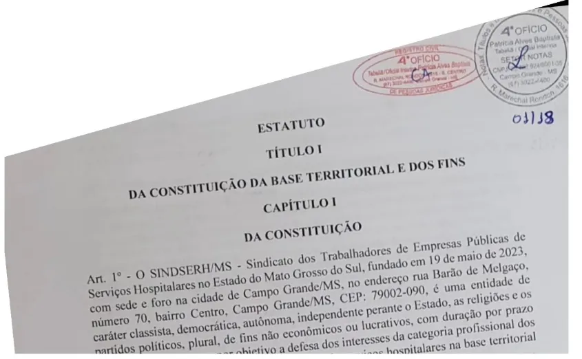 Conquista: Registro Sindical