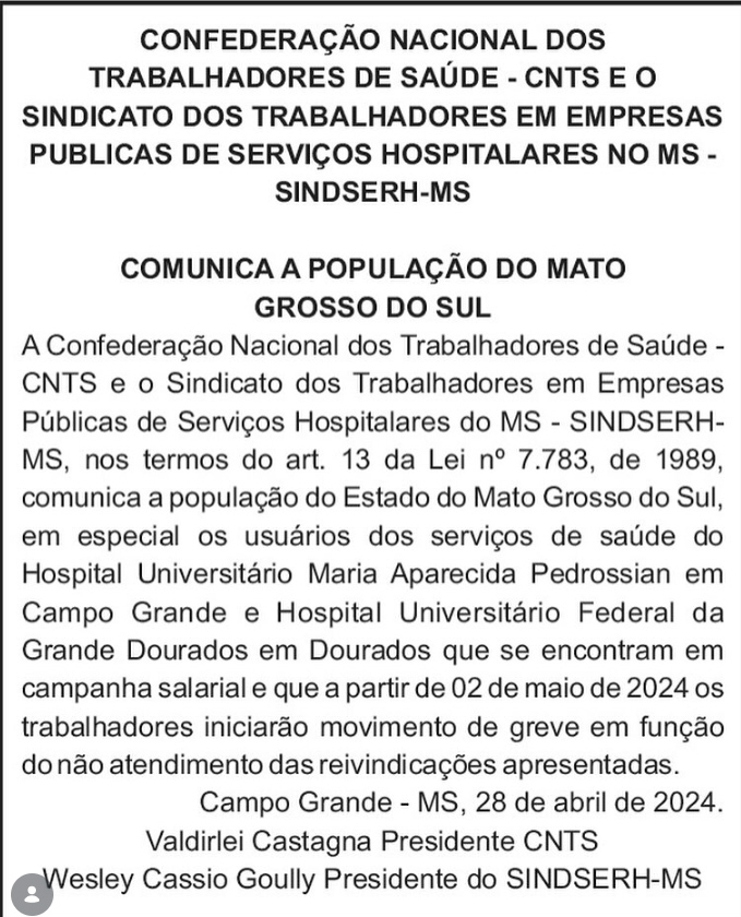 Nota GREVE