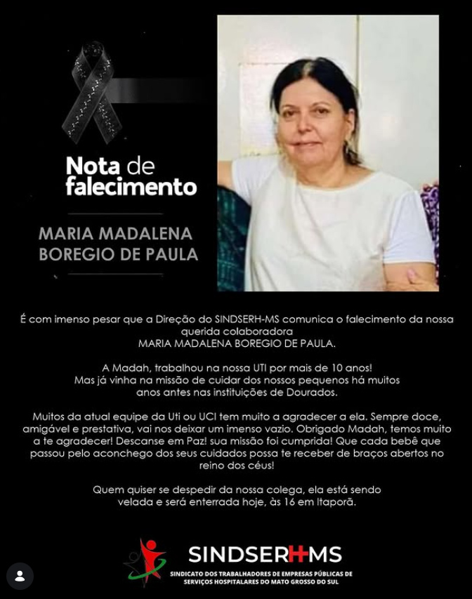 Nota de falecimento