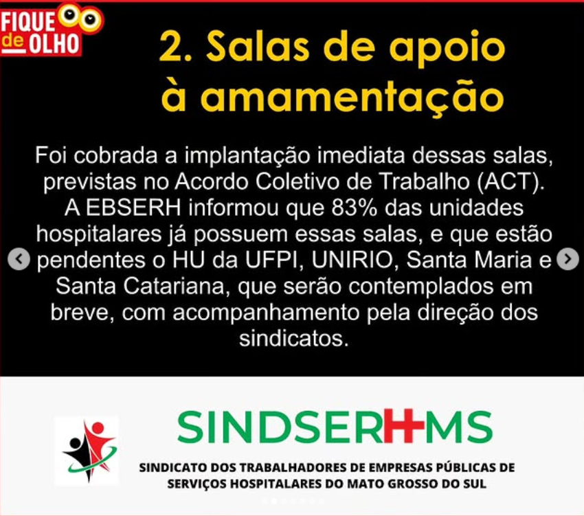 Salas de Apoio à Amamentação