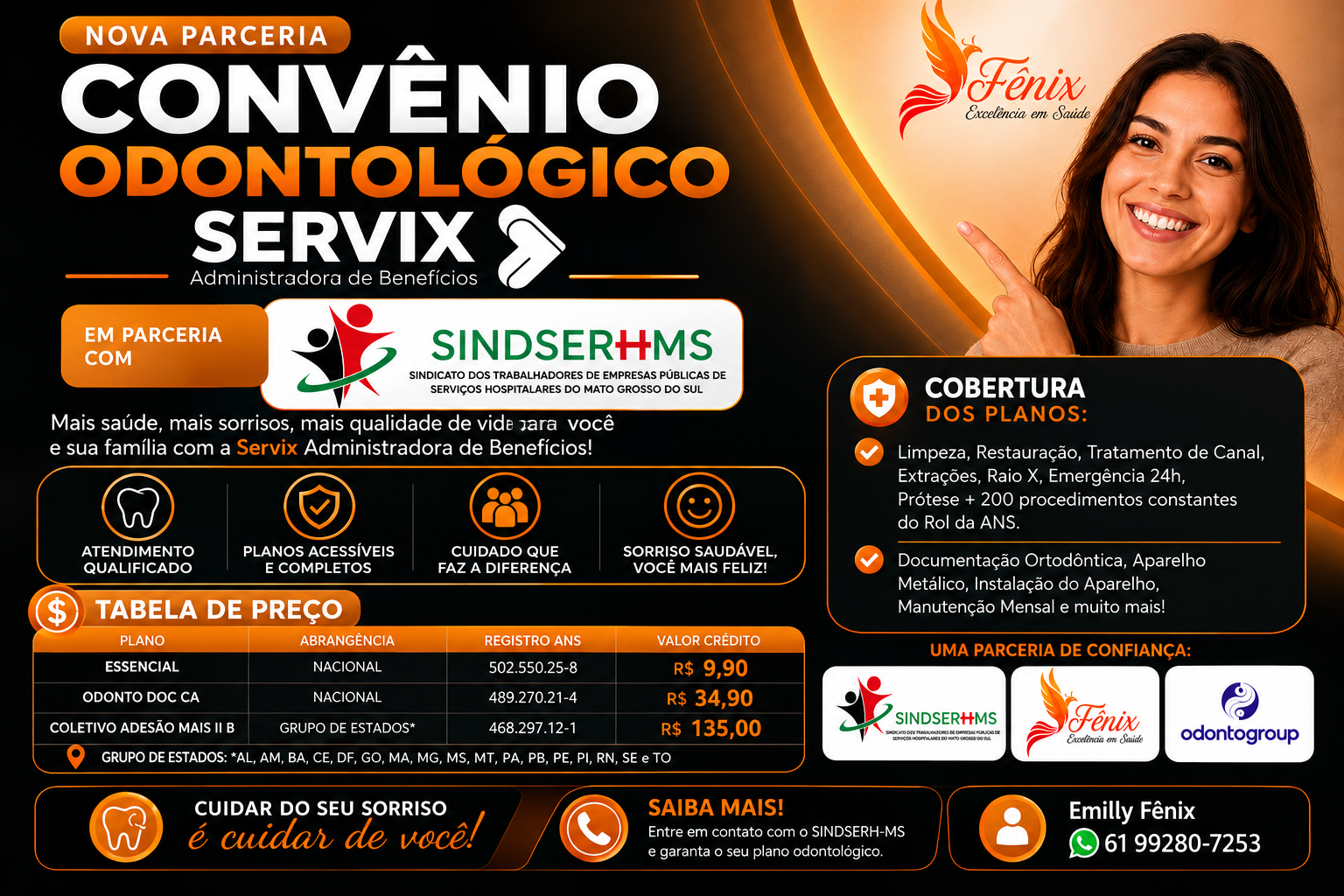 🦷✨ NOVIDADE PARA OS FILIADOS DO SINDSERH-MS!